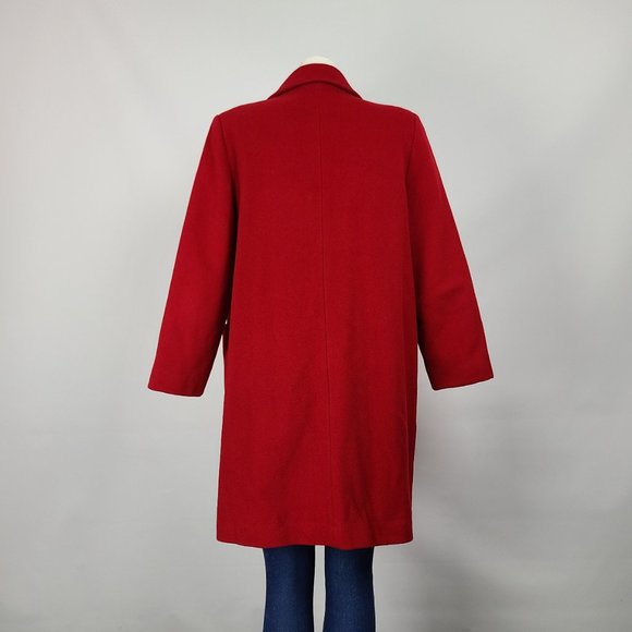 Vintage Eaton Red Wool Jacket Size L - Picture 7 of 11